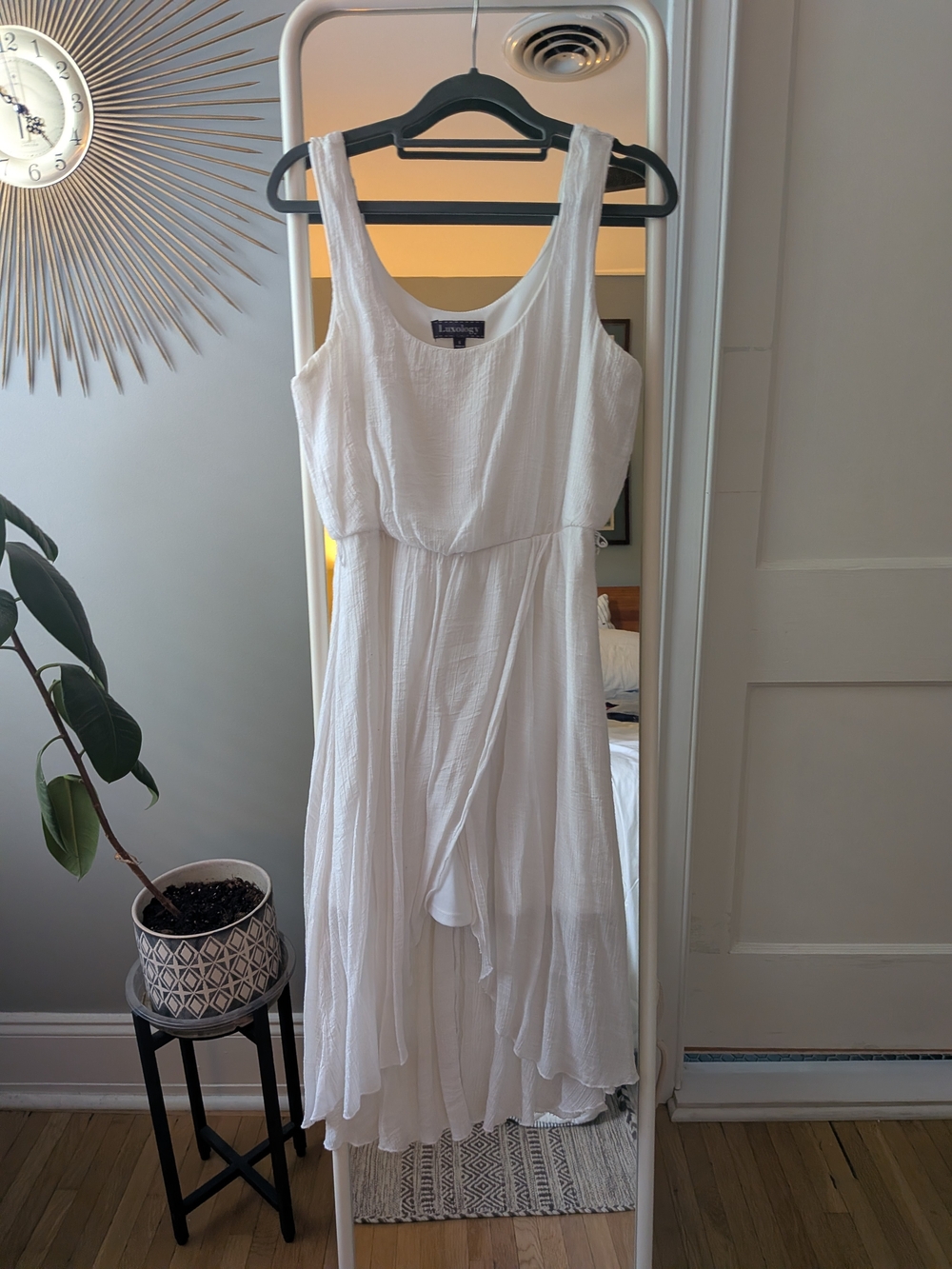 Luxology Sleeveless Lux Gauze Belted Sundress Sz 6